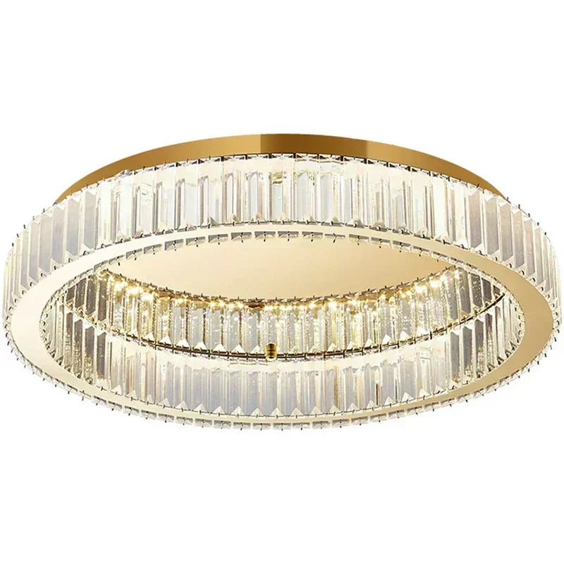 DecorBites™ Crystal LED Ceiling Chandelier – Modern Home Décor Lighting for Living Room, Bedroom