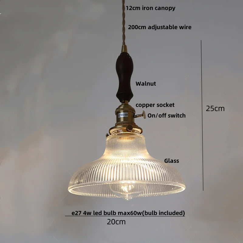 DecorBites™ Crystal Glass LED Pendant Lamp: Modern Luxury Interior Lighting for Home Decor