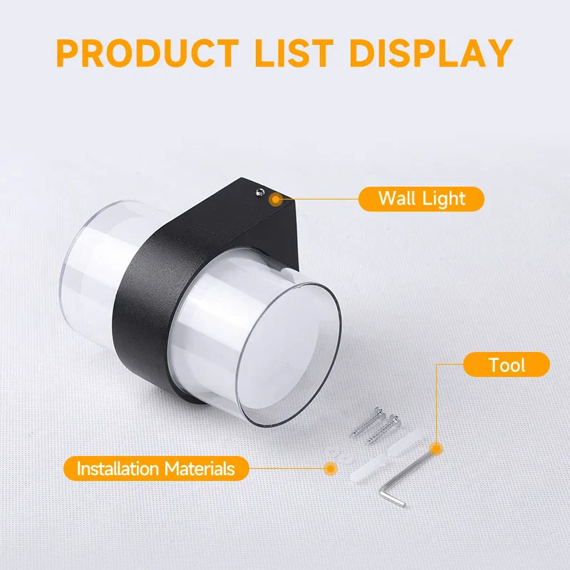 DecorBites™ LED Wall Light: Modern Interior and Exterior Luminaire for Home, Garden, Stair, Bedroom, and Terrace