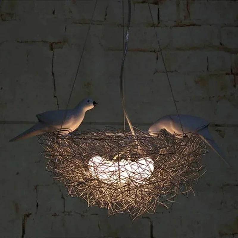 DecorBites™ Aluminum Wire Bird's Nest Pendant Lights for Bedroom Hallway and Restaurant