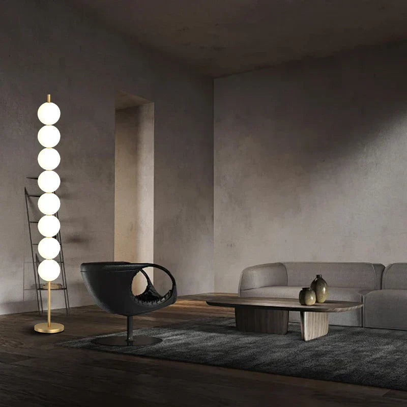 DecorBites™ Brass Floor Lamp for Living Room & Bedside Decor