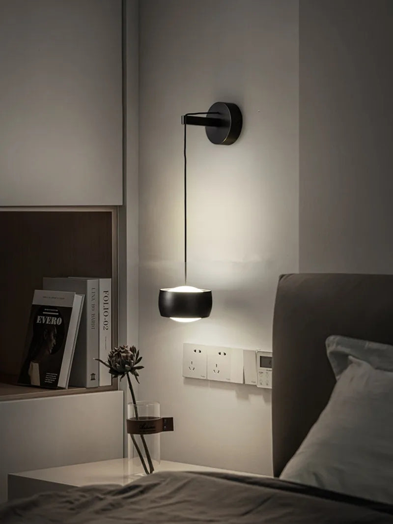 DecorBites™ Copper Adjustable LED Wall Lamp for Bedroom Reading