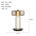 DecorBites™ Glass Art Desk Lamp: Nordic Minimalist Design for Bedroom and Living Room