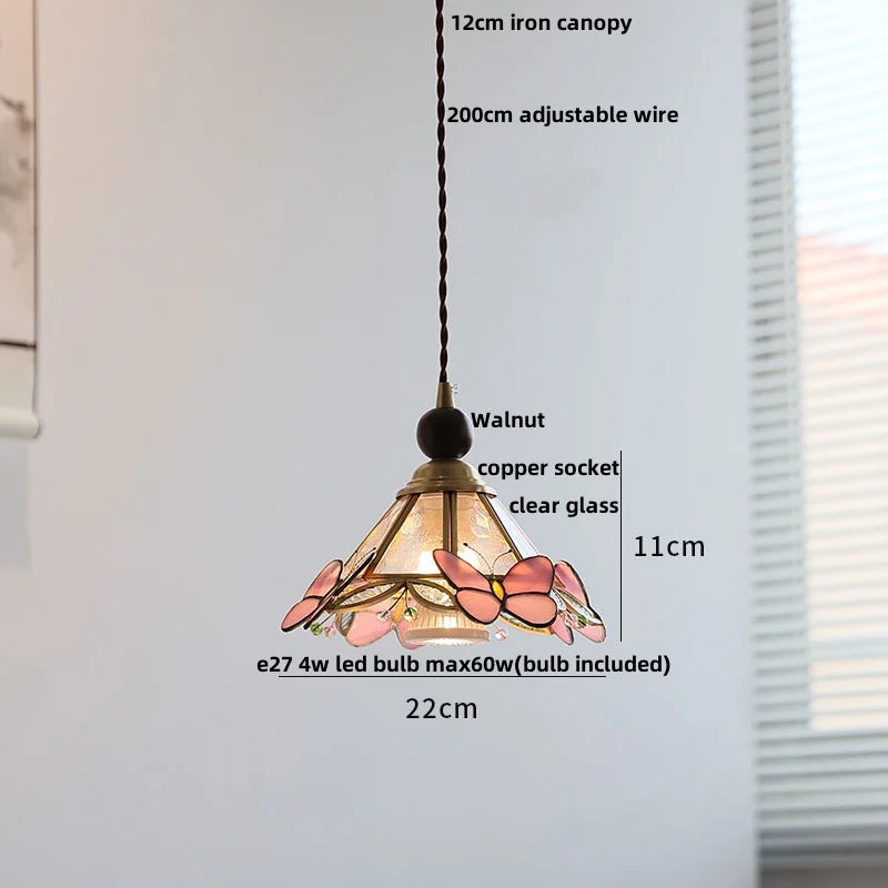 DecorBites™ Clear Glass LED Pendant Light Bar Dining Room Decor Hang Lamp Luminaire