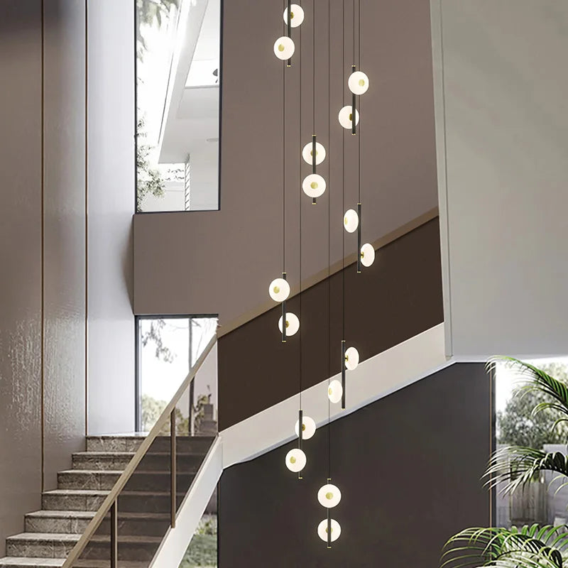 DecorBites™ LED Oval Chandelier for Modern Indoor Lighting in Bedroom and Living Room