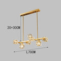 DecorBites™ Crystal Chandelier: Elegant Ceiling Light for Living & Dining Room, Luxury Pendant Lamp