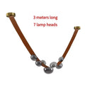 DecorBites™ Designer Leather Loft Chandelier Pendant Light for Living Room Hotel Staircase