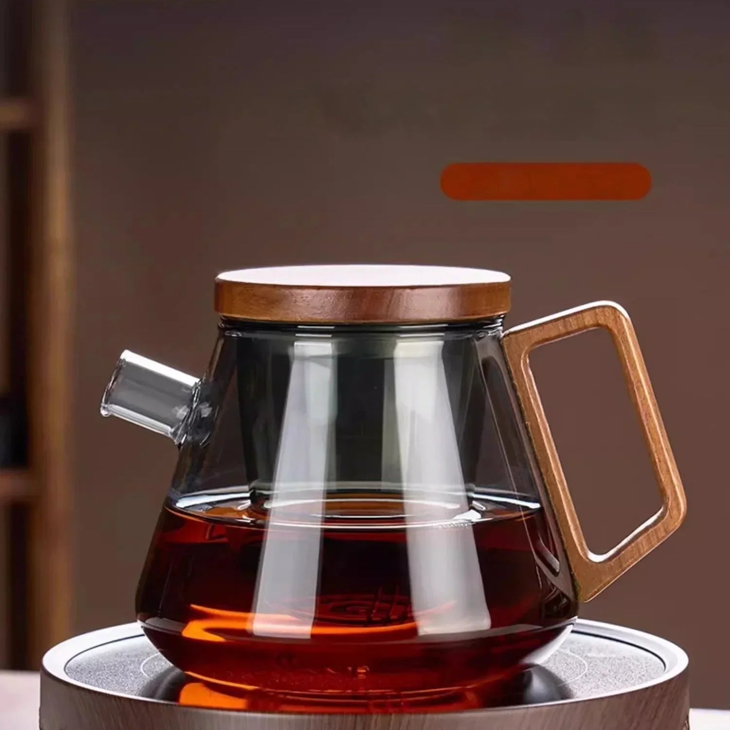 DecorBites™ Glass Teapot Set Clear Teacup Kung Fu Tea Maker Milk Rose Set