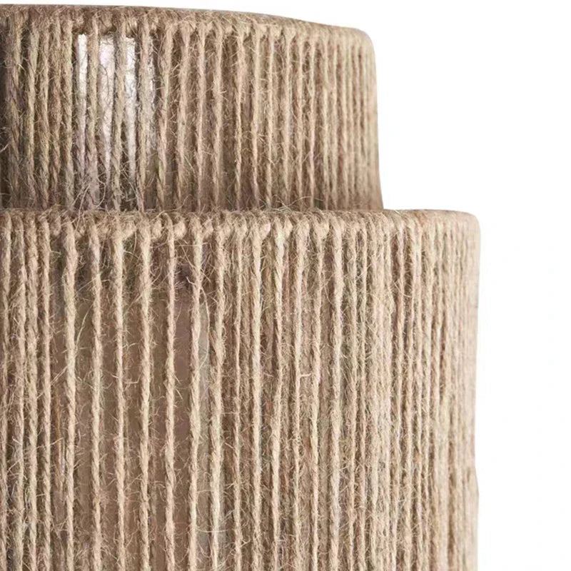 DecorBites™ Hemp Rope Wall Lights: Creative E27 Bulb Sconce for Bedroom, Foyer, Hotel Atmosphere