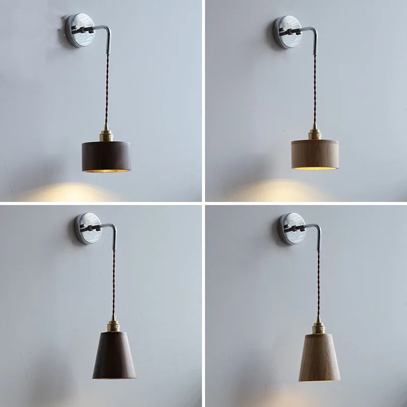 DecorBites™ Japanese Style LED Wall Sconce Pull Chain Stair Light Fixtures