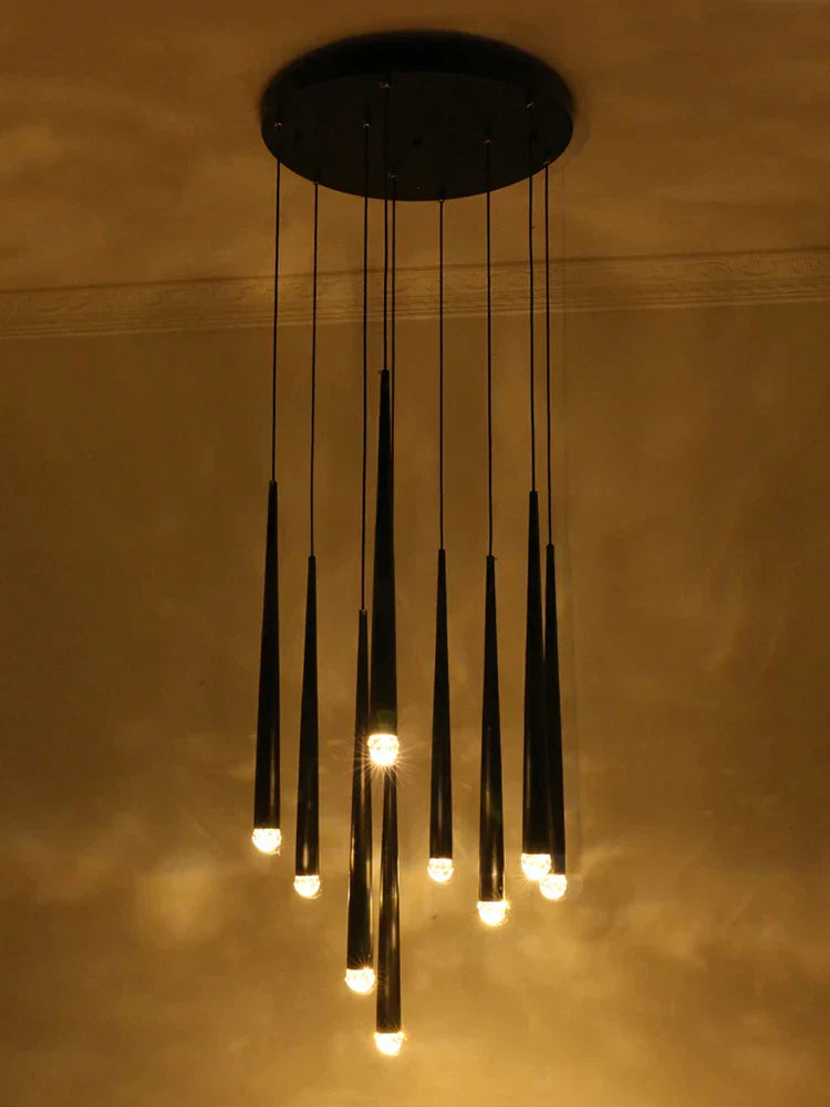 DecorBites™ Conical LED Nordic Chandelier: Modern Designer Interior Decoration Lighting