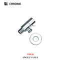DecorBites™ Brushed Gold Solid Brass Bathroom Angled Dual Outlet Toilet Filling Valve