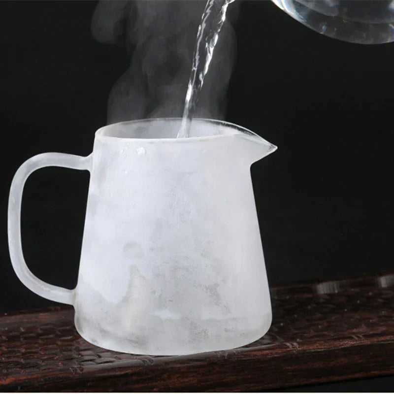 DecorBites™ Glass Tea Pot Set with Infuser - Heat-Resistant Teapot & Fair Cup - Puer Tea Brewing Kit
