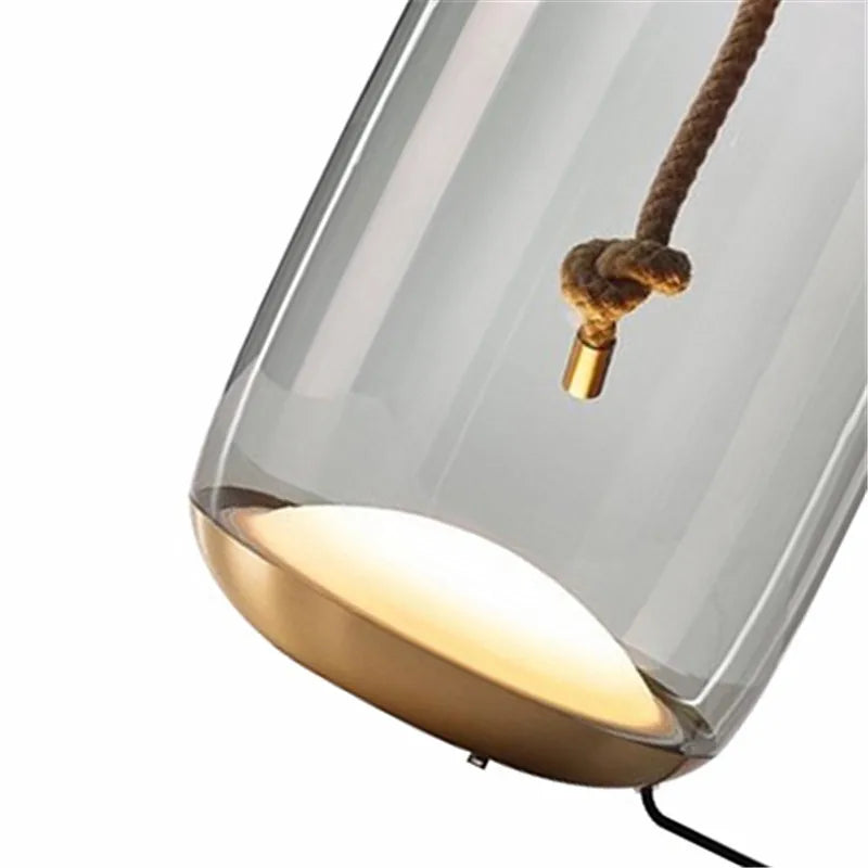 DecorBites™ Brokis Knot Table Lamp Glass Nordic Light for Living Room Bedroom Decor.
