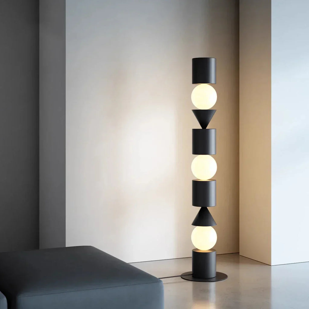 DecorBites™ Black LED Floor Lamp for Home Decorative Lighting