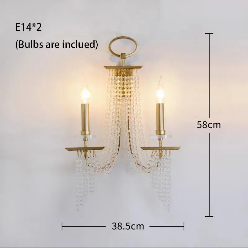DecorBites™ Crystal Candle Chandelier: Elegant Hanging Lamp for Villa, Dining Room, Bedroom, Living Room