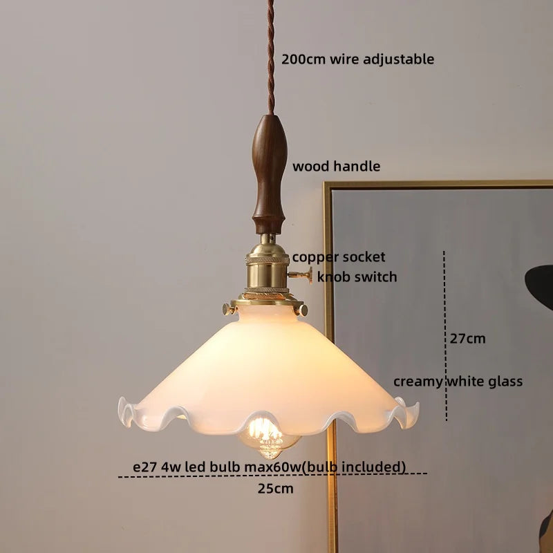 DecorBites™ LED Glass Pendant Light Chandelier for Modern Living Dining Room