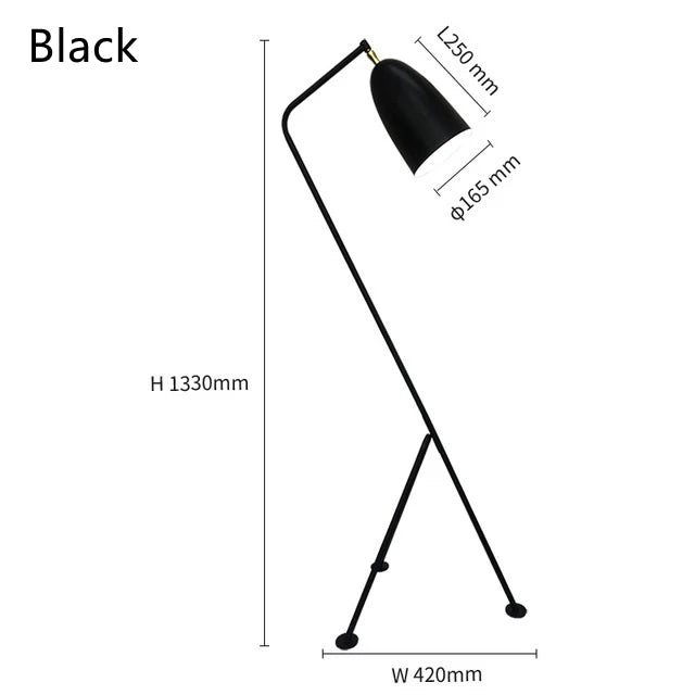 DecorBites™ Grasshopper Floor Lamp: Retro Nordic Macaron Design for Living Room, Bedroom, Study