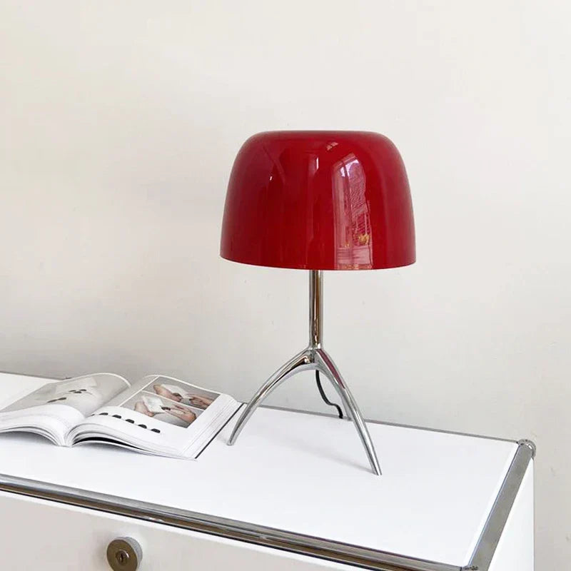DecorBites™ Lumiere Table Lamp: Modern LED Glass Bedside Lamp for Bedroom Living Room