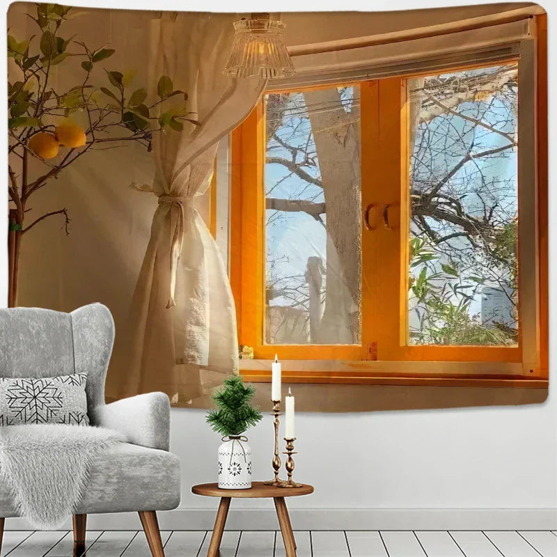DecorBites™ Boho Hippie Wall Tapestry for Home Decor & Room Aesthetic Background
