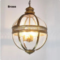 DecorBites™ Bronze Black Glass Globe Chandelier for Foyer