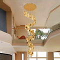 DecorBites™ Crystal Chandelier Stair Pendant Lamp Living Room Pendant Lights Interior Lighting