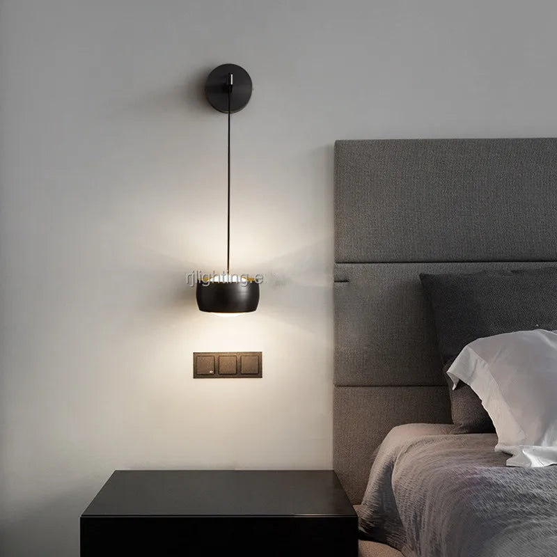 DecorBites™ Copper Adjustable LED Wall Lamp for Bedroom Reading