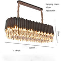 DecorBites™ Crystal Water Droplet Pendant Lights: Elegant LED Dimmable Lamps for Dining Room Foyer