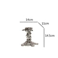 DecorBites™ Golden Candlestick Holder Resin Plated Wedding Centerpiece