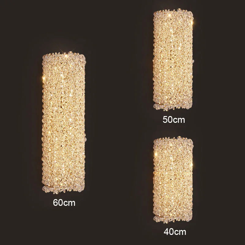 DecorBites™ Crystal Wall Lamp: Modern Minimalist Master Bedroom Lighting