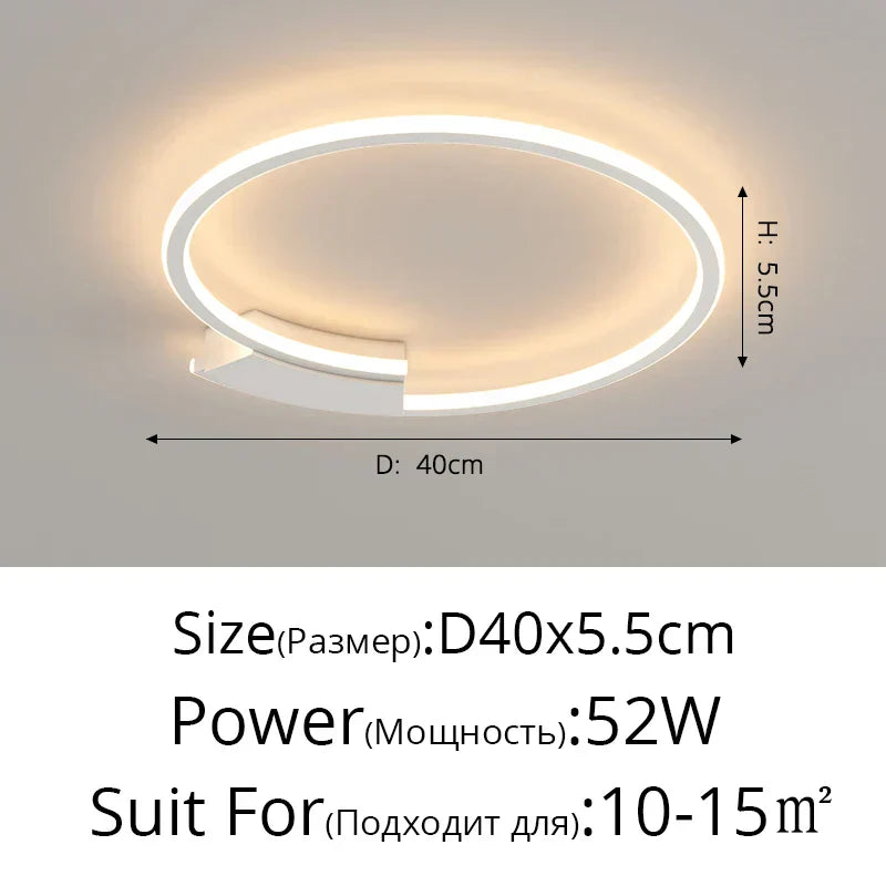 DecorBites™ Indoor Ceiling Lamp: Modern Lighting Fixture for Living Room, Bedroom, and Dining Room