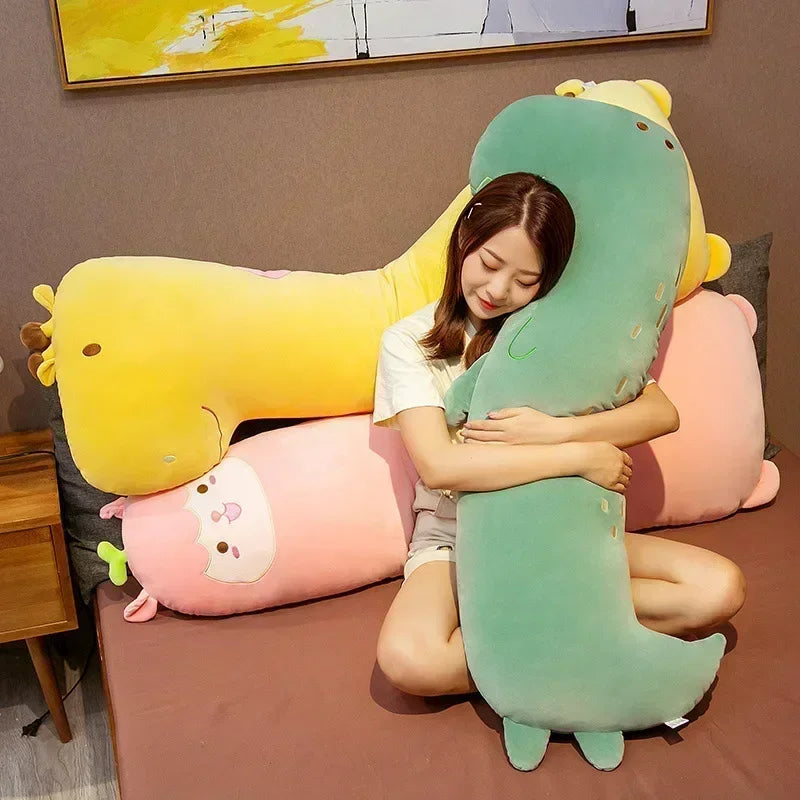 DecorBites™ Cartoon Animal Side Sleep Body Pillow: Soft Cozy Long Pillow for Girlfriend, Schoolmate - Cute Birthday Gift