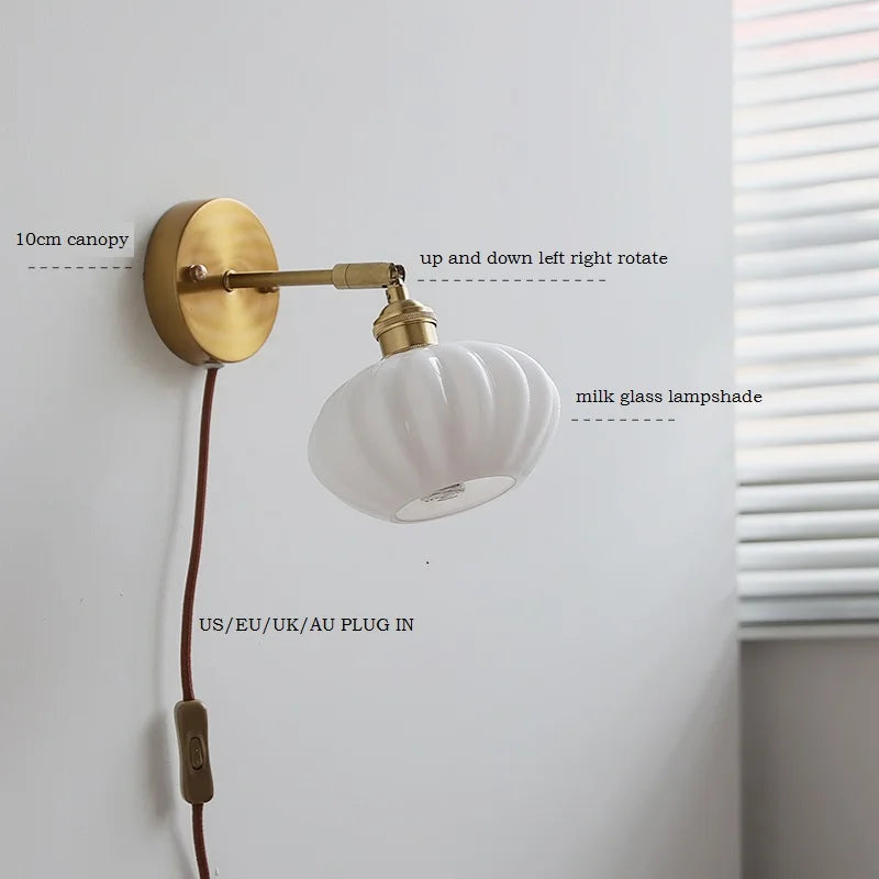 DecorBites™ Ceramic LED Wall Sconce Lamp for Bathroom Bedroom Living Room Mirror Lighting
