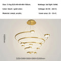DecorBites™ LED Ring Chandelier: Modern Nordic Hanging Light for Dining, Living Room, and Lobby
