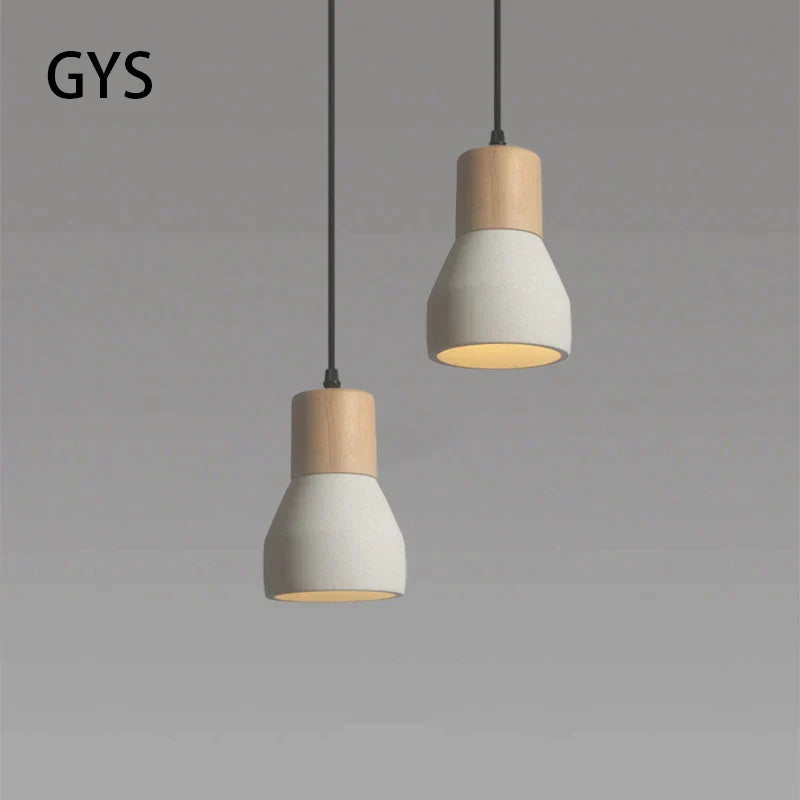 DecorBites™ Cement Concrete Bedside Pendant Lamp for Minimalist Bedroom
