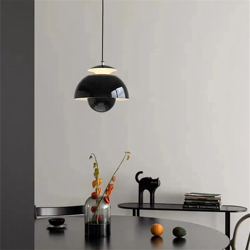 DecorBites™ Designer Flower Bud Pendant Light for Restaurant Bedroom in Coloured Glass