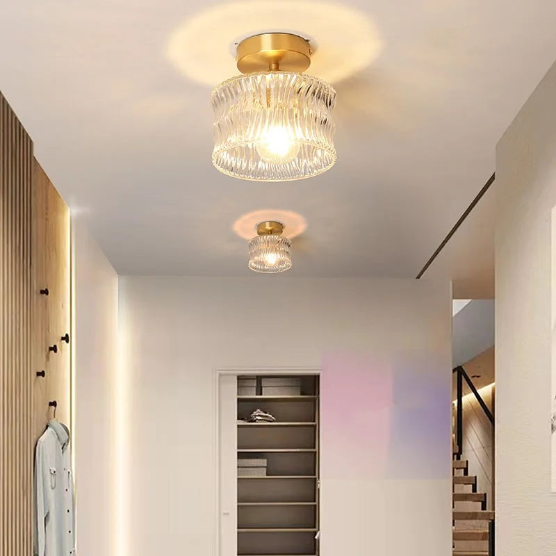 DecorBites™ LED Glass Ceiling Lamp for Interior Decor
