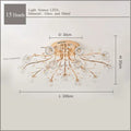 DecorBites™ Crystal Ceiling Light for Modern Light Luxury Living Spaces by Samsarah Lighting