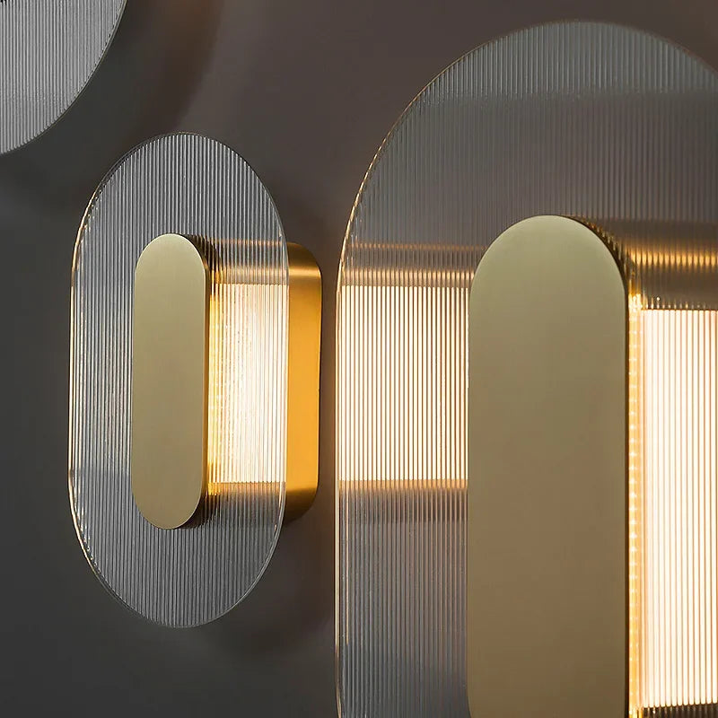 DecorBites™ Elegant Glass Wall Lamp for Bedroom, Living Room - Retro Designer Luxury Lighting