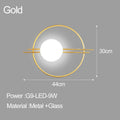 DecorBites™ LED Glass Ball Wall Sconce for Bedroom Living Room - 9W G9 Bulb