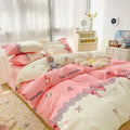 DecorBites™ Cartoon Print Polyester Bedding Set Full Size Soft Duvet Cover Set