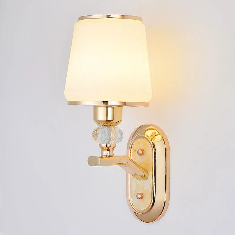 DecorBites™ Crystal Bedside Wall Sconce - Modern Minimalist LED Wall Light - 12W E14