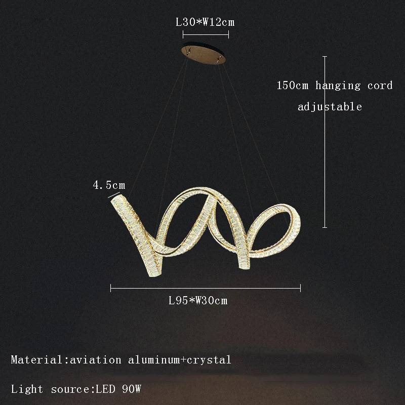 DecorBites™ Elegant Crystal Chandelier for Luxury Home Decoration