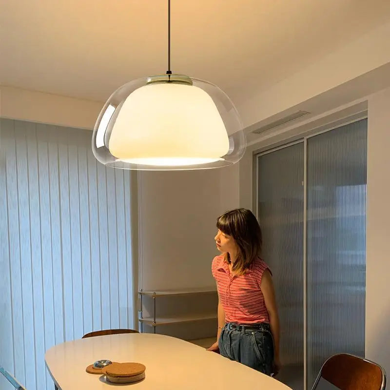 DecorBites™ LED Jelly Glass Pendant Light for Living Room Kitchen Dining Table