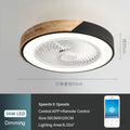 DecorBites™ 52CM DC Motor Ceiling Fan Light 6 Speeds 36W Wood Fans Lamp