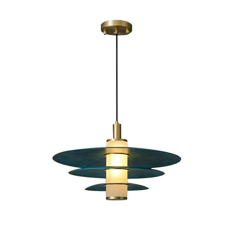 DecorBites™ Blue Copper Chandelier Pendant Light for Kitchen Island & Restaurant