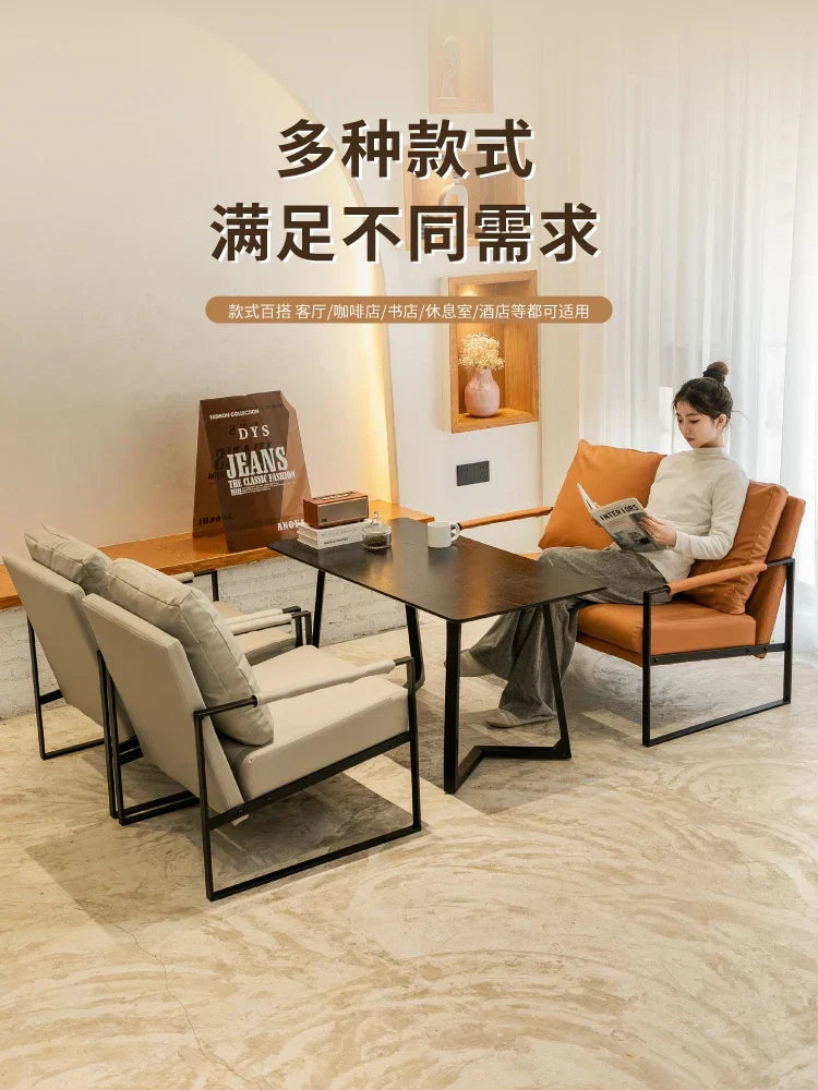 DecorBites™ Lounge Single Sofa Chair for Coffee Shop, Hotel Balcony, Reception Area