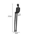 DecorBites™ Black Character Metal Statue Desk Ornament Sculpture Home Decor Figure Artwork