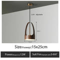 DecorBites™ LED Wood Grain Chandelier for Dining, Living, and Bedroom Ambiance