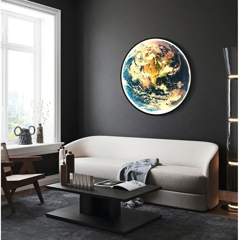 DecorBites™ LED Luxury Earth Wall Lamp for Living Room Bedroom Decoration